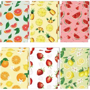 Fruit Design File Folders Colorful Fruit Pocket Folders Set Pineapple Strawberry Watermelon Orange File Folders for Office Supplies Teachers School Office Gifts Supplies Assorted Styles 12 Count