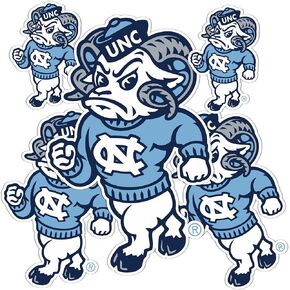University of North Carolina Sticker UNC Chapel Hill Tar Heels Stickers Vinyl Decals Laptop Water Bottle Car Scrapbook T3 (Type 3-3)