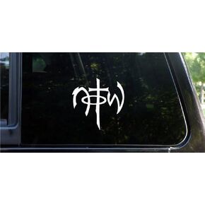 Not of this world - 5.5" decal WHITE - Christian decal/sticker