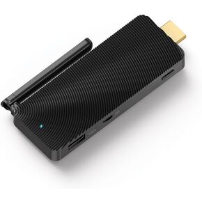 AZULLE Access4 Pro Zoom Mini PC Stick 4GB/64GB with Keyboard & Webcam – Business & Home Video Powerful Portable Computer with Ethernet Port- Gemini Lake J4125 Processor