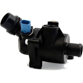uxcell New Black Thermostat Housing Assembly W Sensor 06B121111K for A4 1.8L 2002-2006 for Volkswagen Passat 2.0L 2001-2005