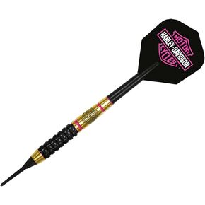 Harley-Davidson EVO Pink Bar & Shield 18 gr. Soft Tip Darts - Brass Barrels