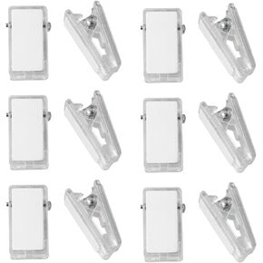20pcs Double-Sided Adhesive Spring Clips for Poster Photo Wall Teacher Student Home Applications (Clear)