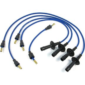 Pertronix 704301 Flame-Thrower Blue Custom Fit 4 Cylinder Spark Plug Wire