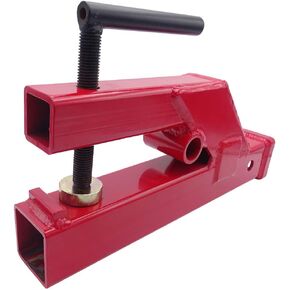 WSays Clamp On Trailer 2" Mount Receiver Hitch Adapter Compatible with Deere Bobcat Tractor Bucket Skid Steer