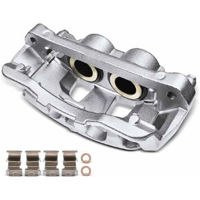 A-Premium Disc Brake Caliper Assembly with Bracket Compatible with Select Ford Models - For F-250 Super Duty 2013-2020, F-350 Super Duty 2013-2019, F-450 Super Duty 2013-2015 - Front Passenger Side