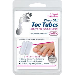 Pedifix Visco-gel All-gel Toe/finger Tubes - Mixed, 2-Count (Pack of 2)