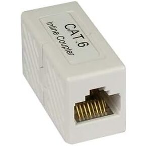 InstallerParts Cat 6 RJ45 Inline Coupler White
