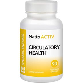Natto ACTIV – Cardiovascular & Circulatory Health – Nattokinase Plus Serrapeptase & Bromelain - Systemic Enzymes | 90 Count
