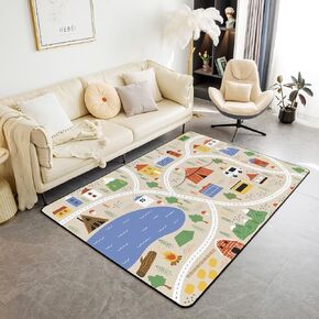 Kids Basketball Area Rug 3'x5',Ball Sports Basketball Hoop Decor Non Shedding Rug for Kids Teen Adults,Neon Light Geometry Decorative Carpet for Playroom Bedroom Dining Room