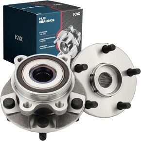 KAX 513257 Pair Front Wheel Bearing and Hub Assembly fit for 2008-2015 Scion xB,for 2006-2008 Toyota RAV4,for 2009-2012 Toyota RAV4,for 2012-2017 Toyota Prius V,5 Lug