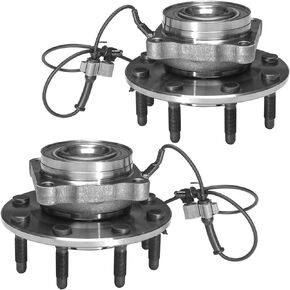 515098 x2 (8 Lug W/ABS) Front Wheel Hub and Bearing Assembly Compatible With 07-10 Chevy Silverado 2500HD,Suburban 2500 /GMC Sierra 2500HD,Yukon XL 2500/08-09 Hummer H2