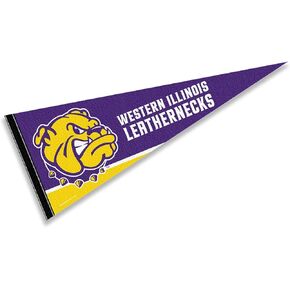 College Flags & Banners Co. Western Illinois Leathernecks Pennant Full Size Felt