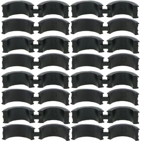 16PCS Black Bicycle Handlebar Rubber Gasket Non Slip Durable Rubber Gasket Handlebar Stem Shim Spacer Adapters for Mountain Bikes, Road Bikes Handlebar Gasket Adapter