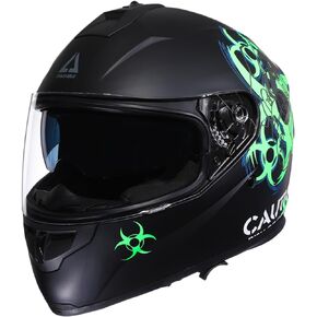 TRIANGLE Dual Visor Motorcycle Helmet Full Face Helmets with Tinted sunshield DOT Approved