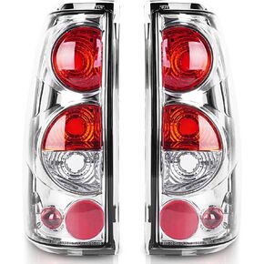 مصابيح خلفية متوافقة مع Chevy Silverado 1500 2500 3500 1999-2006 / شيفروليه 2007 مع جسم كلاسيكي، GMC Sierra 1500 2500 3500 1999-2002 مصابيح خلفية للمصابيح الخلفية، بدون مصابيح، أسود غير لامع in Kuwait