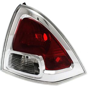 For Ford Fusion 2006 2007 2008 2009 Tail Light Driver & Passenger Side Pair Clear & Red Lens | CAPA | Replacement For FO2818123C, FO2819113C | 6E5Z13405B, 6E5Z13405A, 6E5Z13404B, 6E5Z13404A