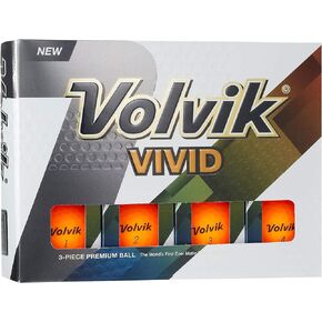 Volvik Vivid Matte Finished Colored Golf Balls (One Dozen)