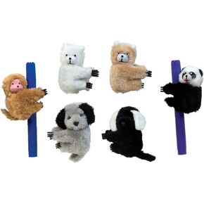 Raymond Geddes Clip-On Critter Plush Animal Pencil Toppers (Pack of 24)
