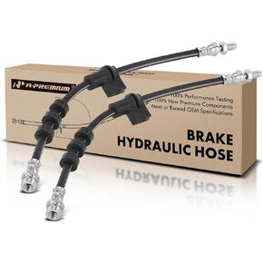 A-Premium Front Driver and Passenger Brake Hydraulic Hose Compatible with Select Ford Models - Focus 2005 2006 2007 - Replace# 5S4Z2078AA(Pack of 2)