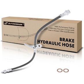 A-Premium Front Driver Brake Hydraulic Hose Compatible with Select Hyundai Models - Elantra 2007 2008 2009 2010 - Replace# 587312H000