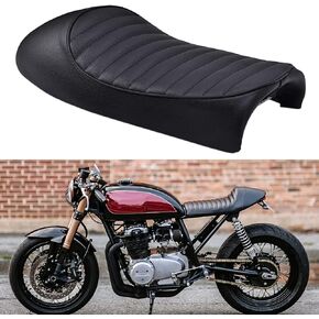 DREAMIZER Universal Motorcycle Cafe Racer Seat Hump Vintage Cushion Saddle Seat for CB125S CB550 CL350 CL360 CB CL Series XJ550 XJ650 XJ Series