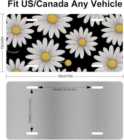 Cool Tiger Decorative Car Front License Plate, Vanity Tag, Metal Car Plate, Aluminum Novelty License Plate for Men/Women/Boy/Girls Car 6 X 12 Inch (4 Holes) in Kuwait