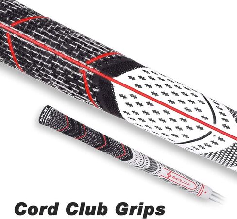 SAPLIZE 13 Golf Grips，4 Colors Available, with Tapes or with Sovlent Kit, Compound Hybrid Rubber Golf Club Grips, Standard/Midsize in Saudi Arabia