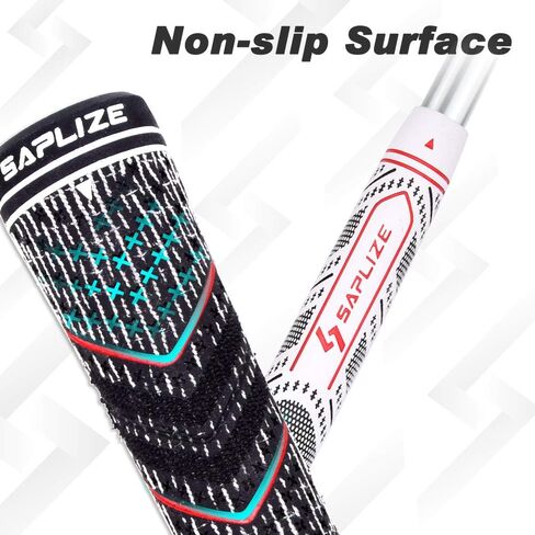 SAPLIZE 13 Golf Grips，4 Colors Available, with Tapes or with Sovlent Kit, Compound Hybrid Rubber Golf Club Grips, Standard/Midsize in Saudi Arabia