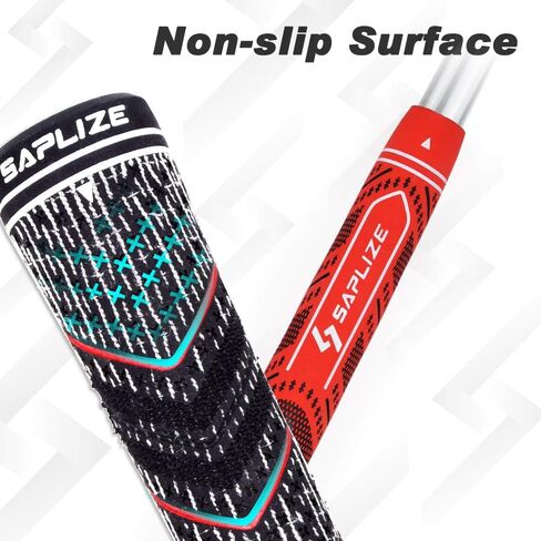 SAPLIZE 13 Golf Grips，4 Colors Available, with Tapes or with Sovlent Kit, Compound Hybrid Rubber Golf Club Grips, Standard/Midsize in Saudi Arabia