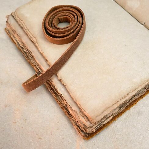 Vintage Leather Journal Tree of Life - Leather Bound Journals - Old Deckle Edge Paper Sketchbook or Watercolor Journal for Women Men - Book of Shadows Grimoire (9"x6") by Modest Goods in Saudi Arabia