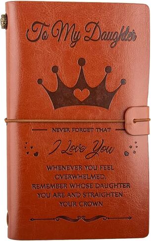 To My Granddaughter Leather Journal, I'LL ALWAYS BE WITH YOU - Sketchbook Travel Journal Sketch Diary Refillable Notebook, Back to School Gifts for Granddaughter Girls Office Product in Saudi Arabia