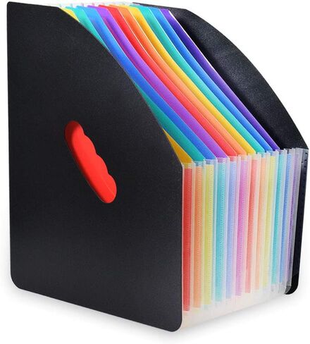 Marte Vanci Expanding File Folder with 13 Pockets Desk File Organizer Letter Size Portable Filing Document Storage Sorter Accordion File Organizer for Monthly Paper Mail Bill School Office in Saudi Arabia