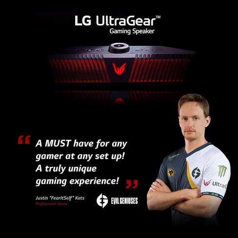 LG Ultragear GP9 - Portable Gaming Speaker with DTS Headphone:X, Hi-Fi Quad DAC, Microphone for Voice Chat, 5 Hour Battery Life, Hi Resolution Audio, Bluetooth in Saudi Arabia