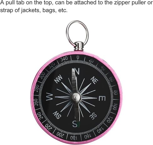 PATIKIL Pocket Compass, Sports Navigation Compass with Key Ring for Outdoors Camping Hiking in Kuwait
