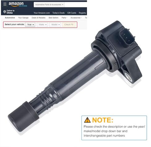 FAERSI Pack of 6 Ignition Coils Pack Compatible with 2009 2010 2011 2012 2013 2014 Honda Pilot Ridgeline 3.5L,2010-2014 Acura MDX ZDX 3.7L, Replace OE# UF624, 30520-RN0-A01, E1124 in Saudi Arabia