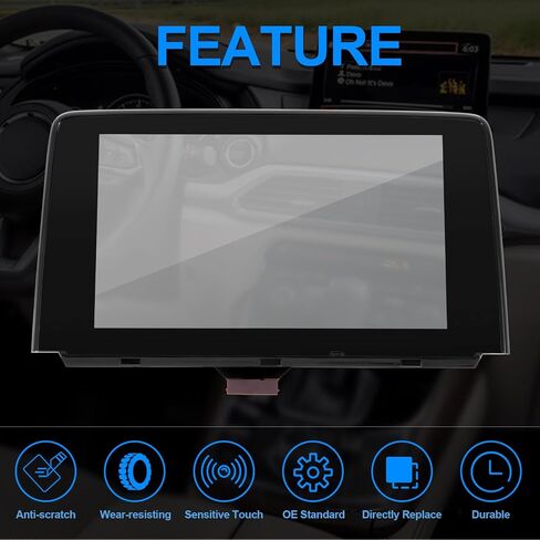 TK49-611J0 Uconnect 8 بوصة تعمل باللمس زجاج محول الأرقام راديو الملاحة متوافق مع 2016-2019 Mazda CX-9 يستبدل # TK49-611J0 TK49-611JB TK49611JA TK49611J0 TK49611JB in Saudi Arabia