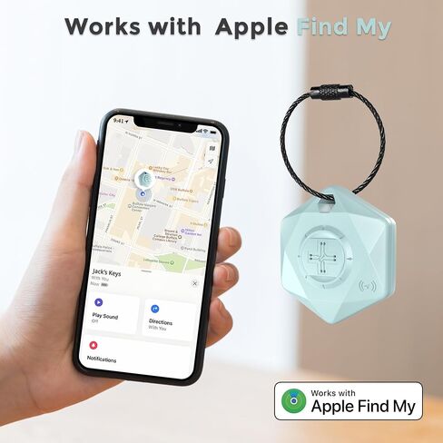Swissdigital Design Key Finder Locator Works Apple Find My Bluetooth, Tracker Works with Apple Find My for Backpacks, Keys and Personal Items in Saudi Arabia