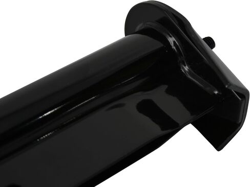 Black Straight Spring Loaded Mud Flap Hanger,Round Tube Style,1-1/8" Bolt Spacing,30" Length with Reflective Plate in Saudi Arabia