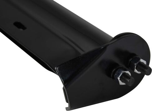Black Straight Spring Loaded Mud Flap Hanger,Round Tube Style,1-1/8" Bolt Spacing,30" Length with Reflective Plate in Saudi Arabia