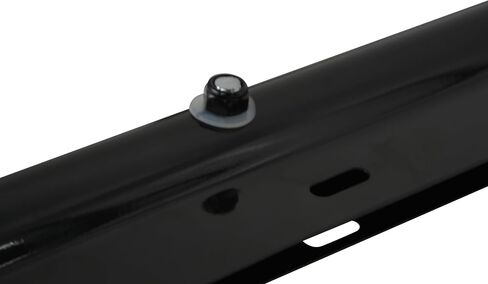 Black Straight Spring Loaded Mud Flap Hanger,Round Tube Style,1-1/8" Bolt Spacing,30" Length with Reflective Plate in Saudi Arabia