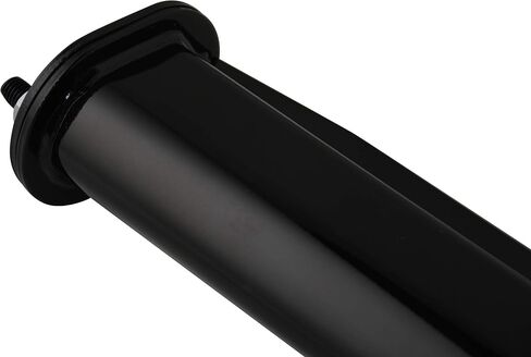 Black Straight Spring Loaded Mud Flap Hanger,Round Tube Style,1-1/8" Bolt Spacing,30" Length with Reflective Plate in Saudi Arabia