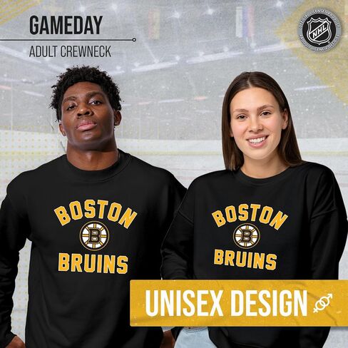 Wright & Ditson Adult NHL Gameday Crewneck Sweatshirt - Pre-Shrunk Fleece Blend - Officially Licensed Unisex Hockey Pullover in Saudi Arabia