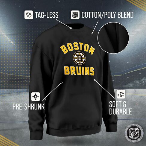 Wright & Ditson Adult NHL Gameday Crewneck Sweatshirt - Pre-Shrunk Fleece Blend - Officially Licensed Unisex Hockey Pullover in Saudi Arabia