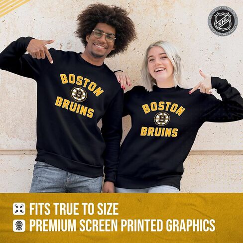 Wright & Ditson Adult NHL Gameday Crewneck Sweatshirt - Pre-Shrunk Fleece Blend - Officially Licensed Unisex Hockey Pullover in Saudi Arabia