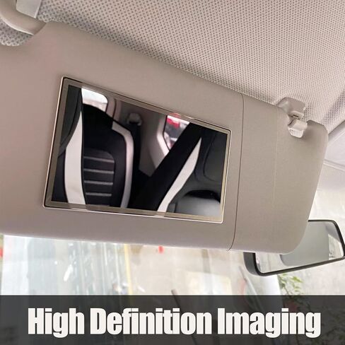 مرآة واقية من الشمس للسيارة، مرآة مكياج لمستحضرات التجميل للسيارة، مرآة زينة ذاتية اللصق للسيارات للشاحنة، سيارات الدفع الرباعي (مستطيلة) in Kuwait