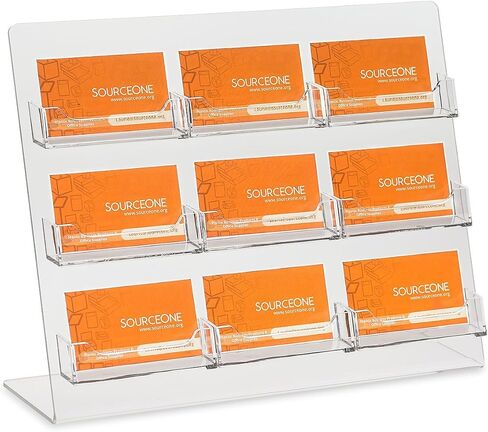 SourceOne Premium Counter Top Business Card Holder/Gift Card Display (1 Pack, 3 Pocket) in Saudi Arabia