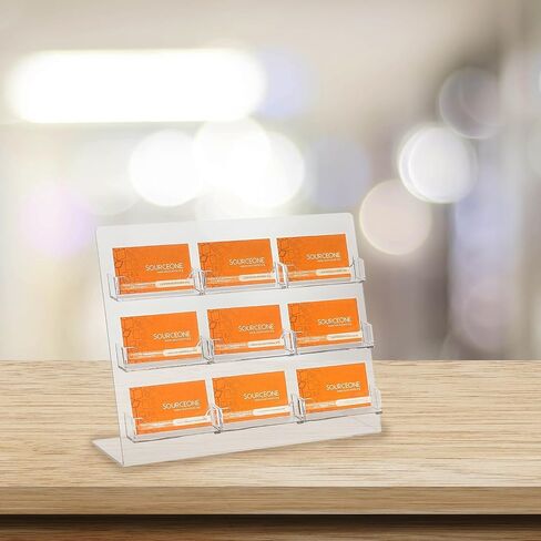 SourceOne Premium Counter Top Business Card Holder/Gift Card Display (1 Pack, 3 Pocket) in Saudi Arabia