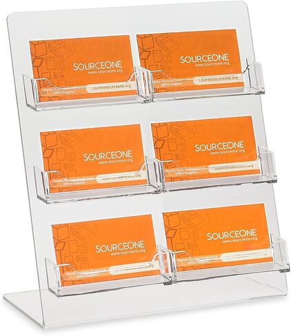 SourceOne Premium Counter Top Business Card Holder/Gift Card Display (1 Pack, 3 Pocket) in Saudi Arabia