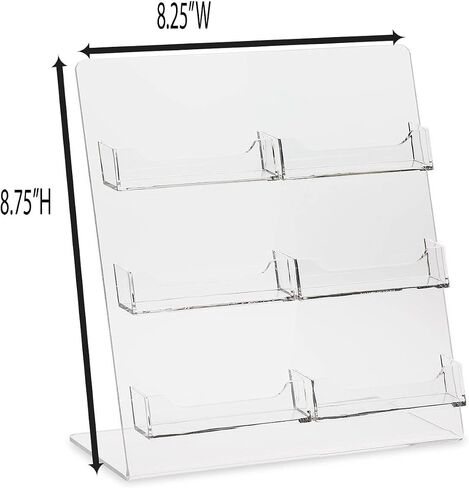 SourceOne Premium Counter Top Business Card Holder/Gift Card Display (1 Pack, 3 Pocket) in Saudi Arabia